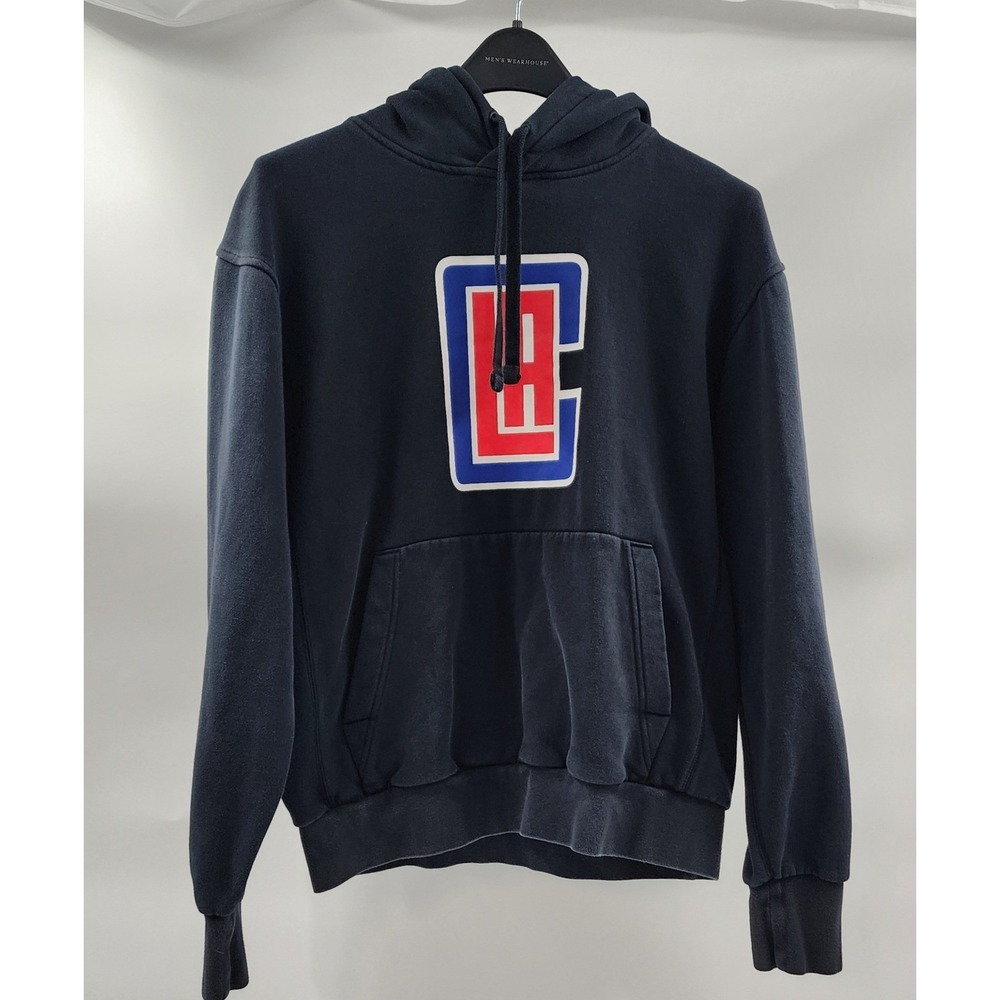 Jordan Brand LA Clippers Hoodie Mens Medium Blue Pullover Fleece Jumpman Logo